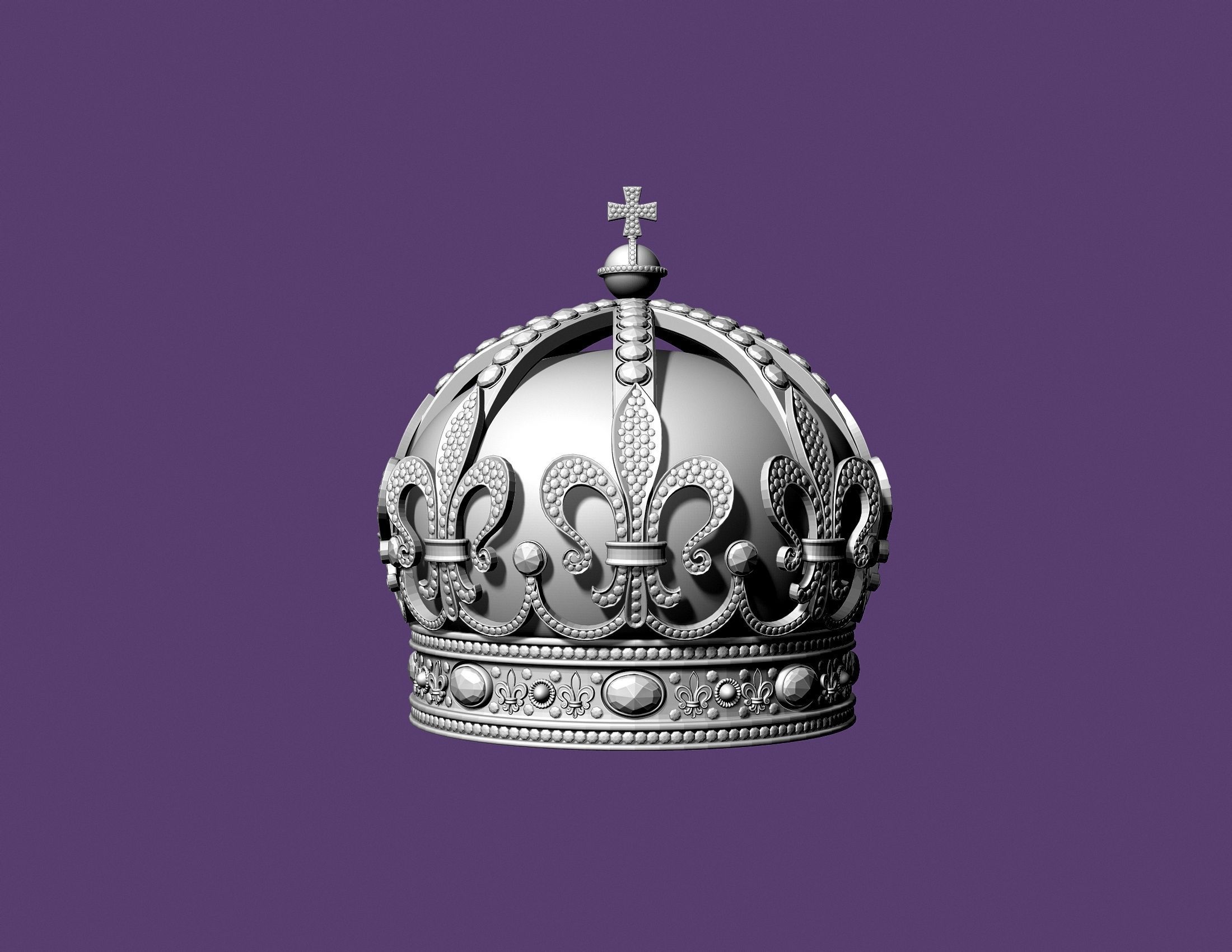 BULGARIAN CROWN 3D print model_11