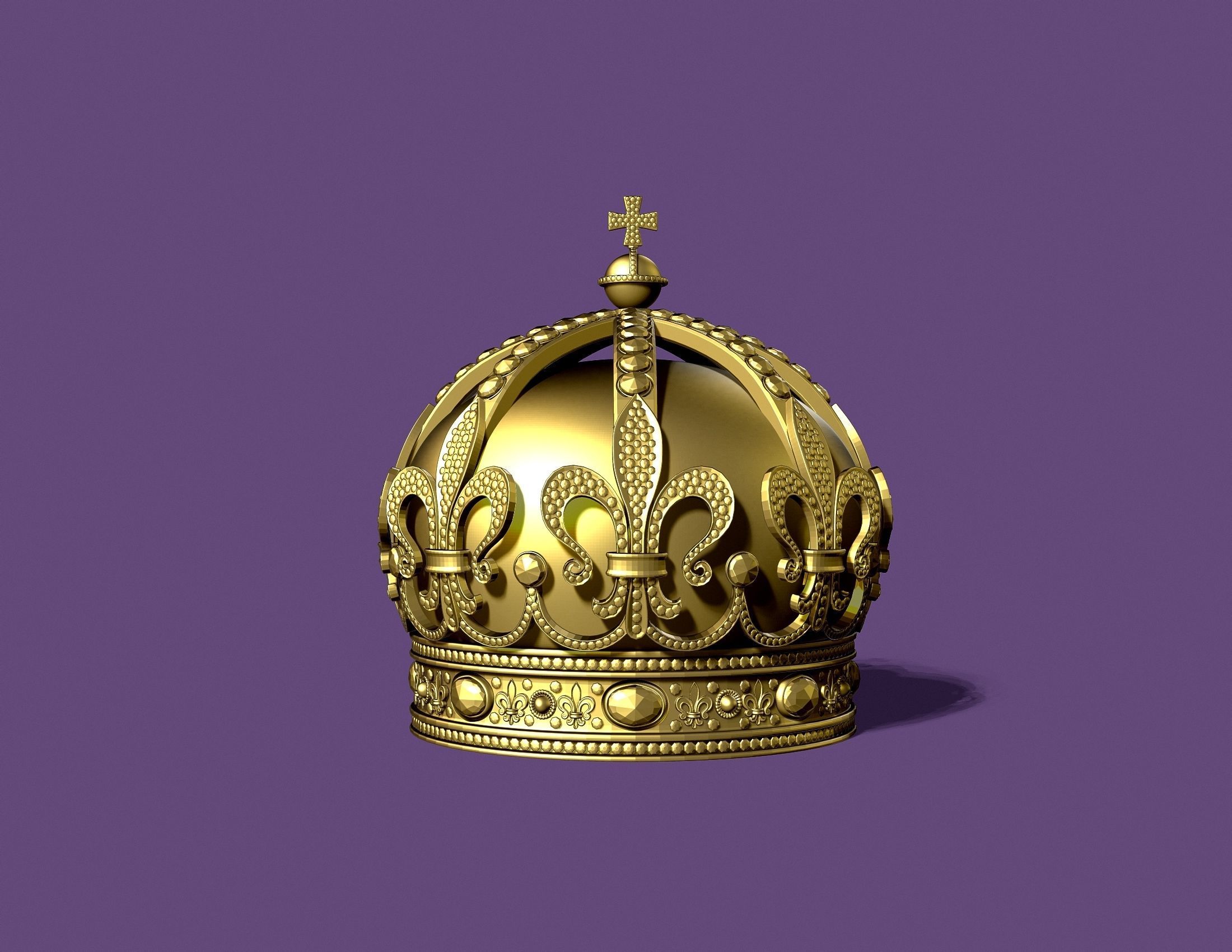BULGARIAN CROWN 3D print model_3