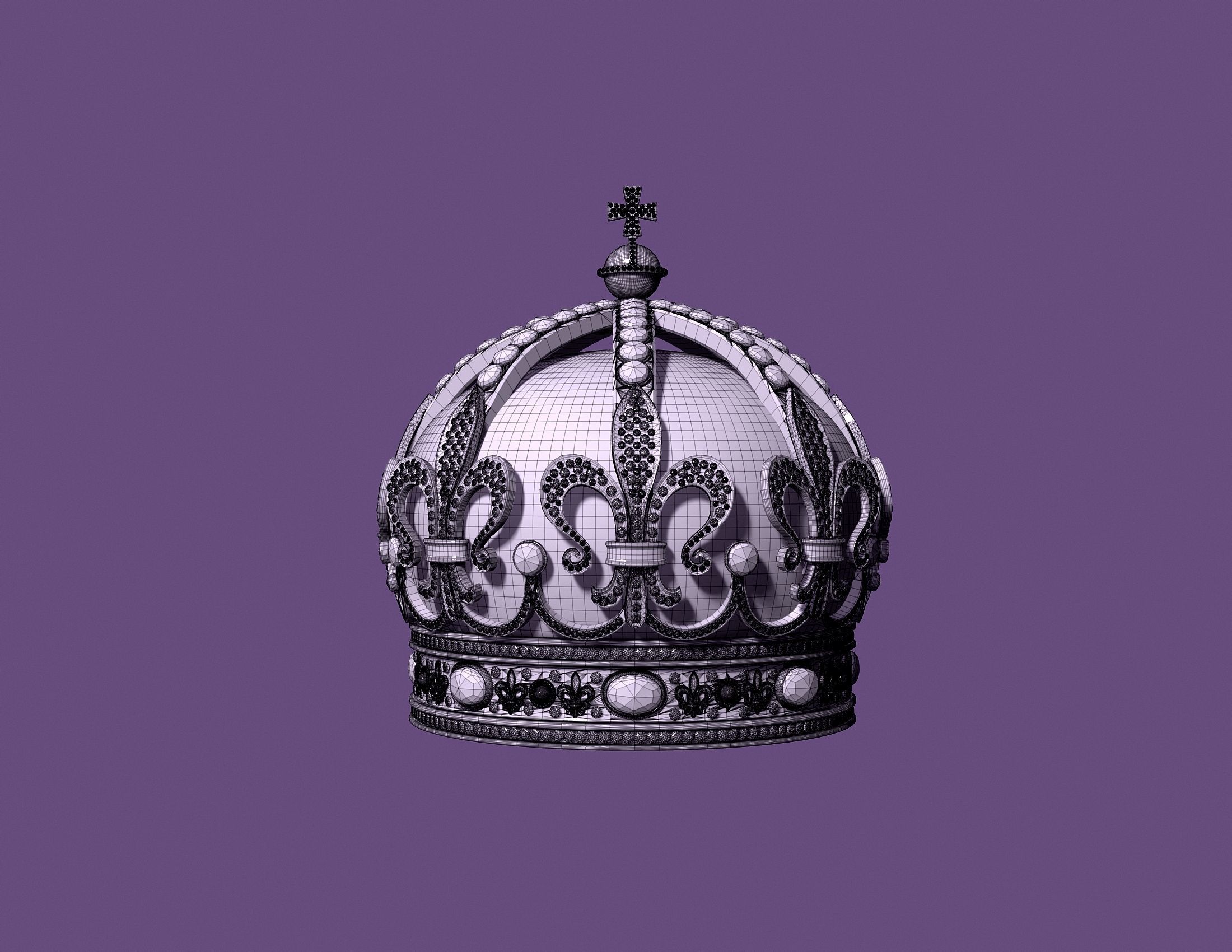 BULGARIAN CROWN 3D print model_12
