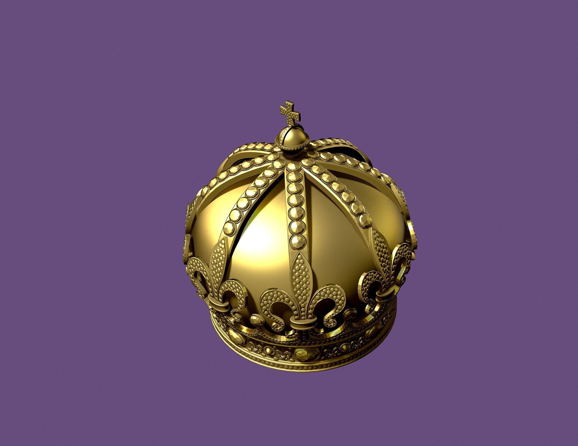 BULGARIAN CROWN 3D print model_5