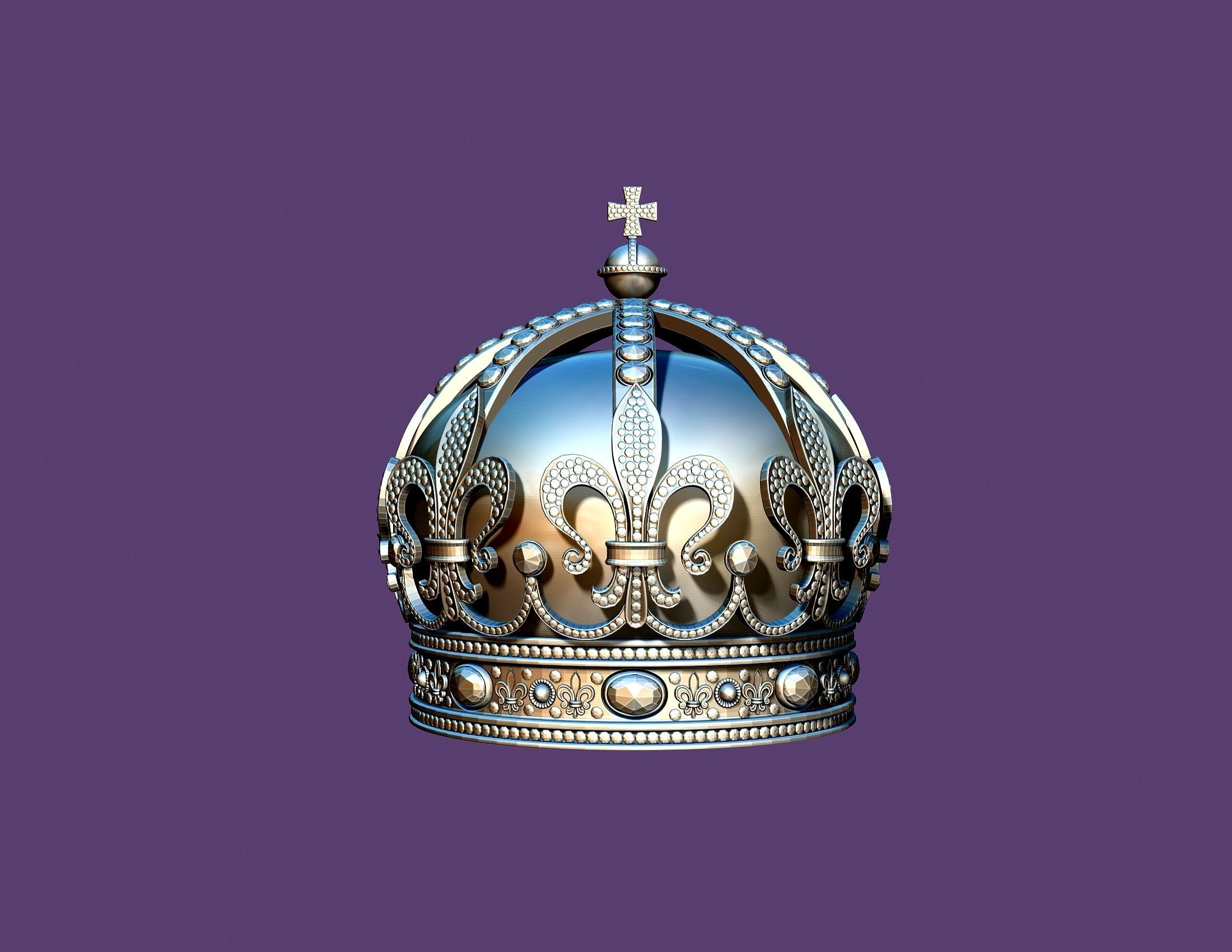 BULGARIAN CROWN 3D print model_7