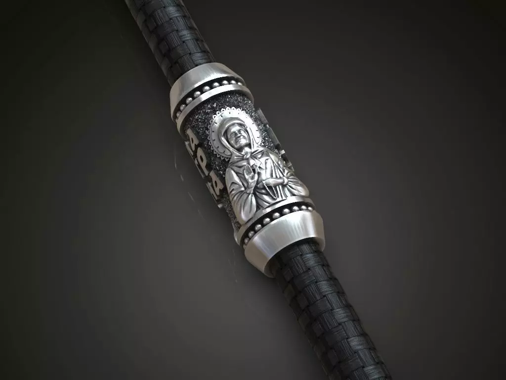 Bead spacer paracord orthodox christianity  3D print model_0