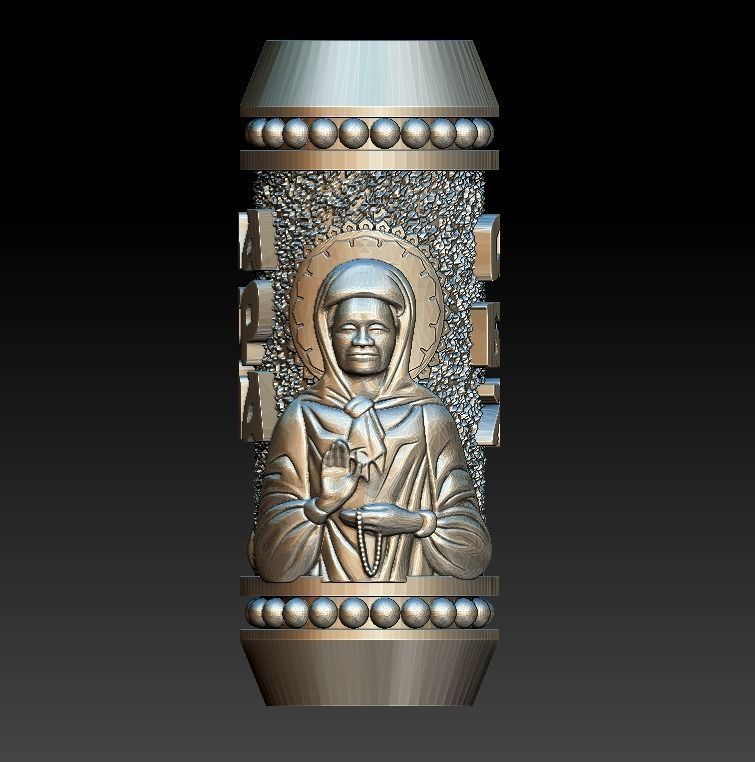 Bead spacer paracord orthodox christianity  3D print model_14