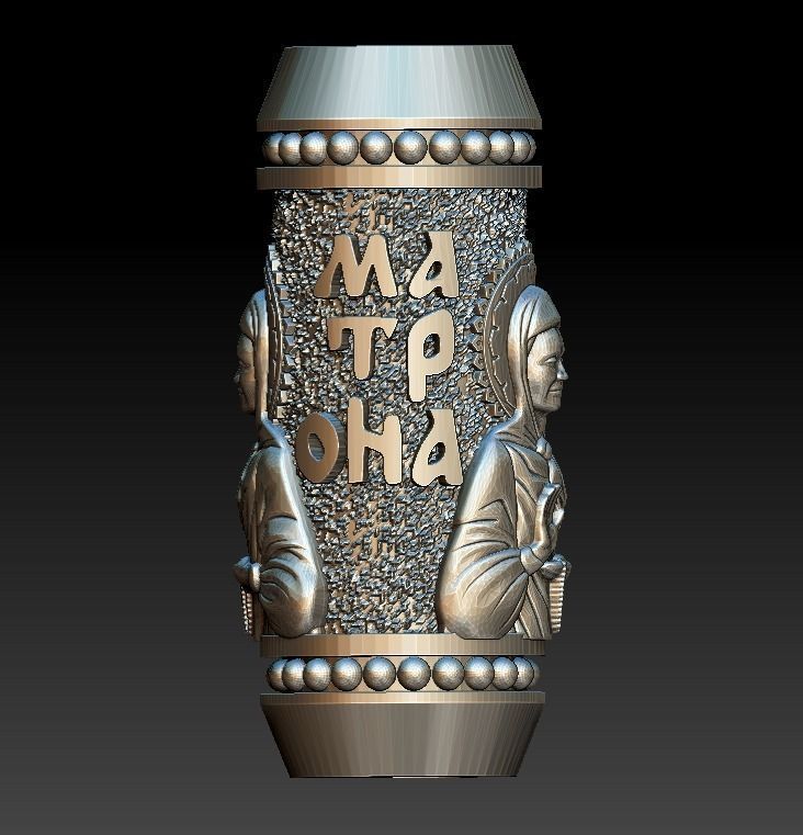 Bead spacer paracord orthodox christianity  3D print model_9