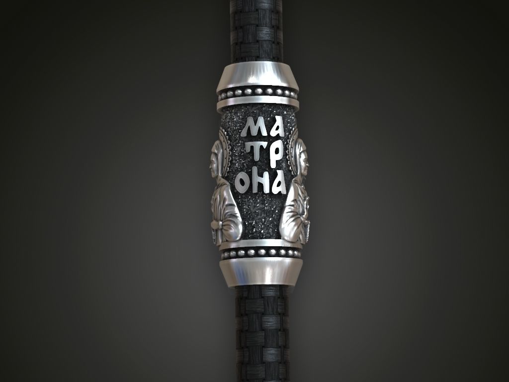 Bead spacer paracord orthodox christianity  3D print model_8