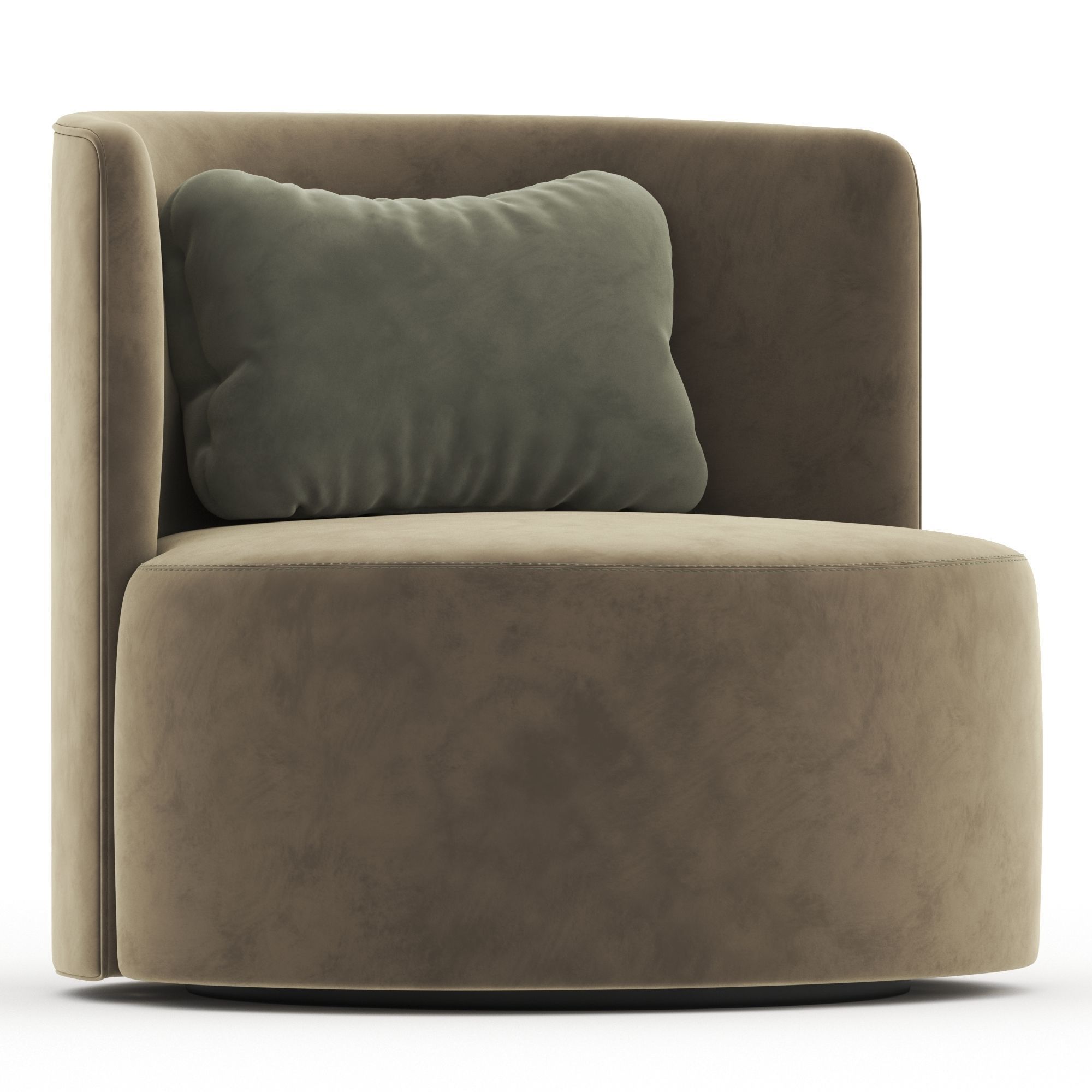 Armchair REYNAUX CURVE Low-poly 3D model_2