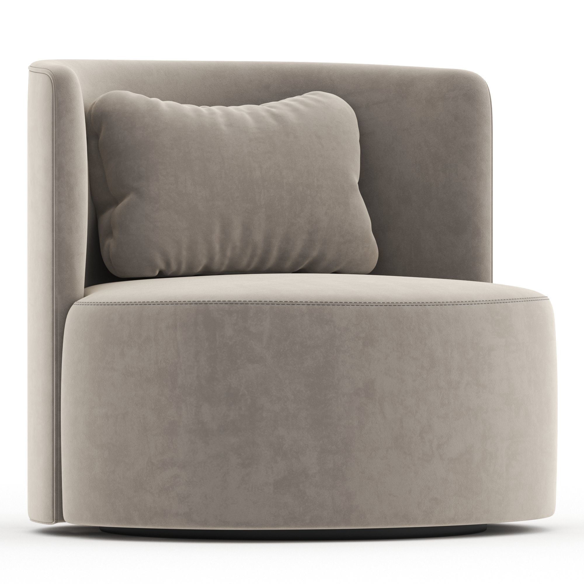 Armchair REYNAUX CURVE Low-poly 3D model_1