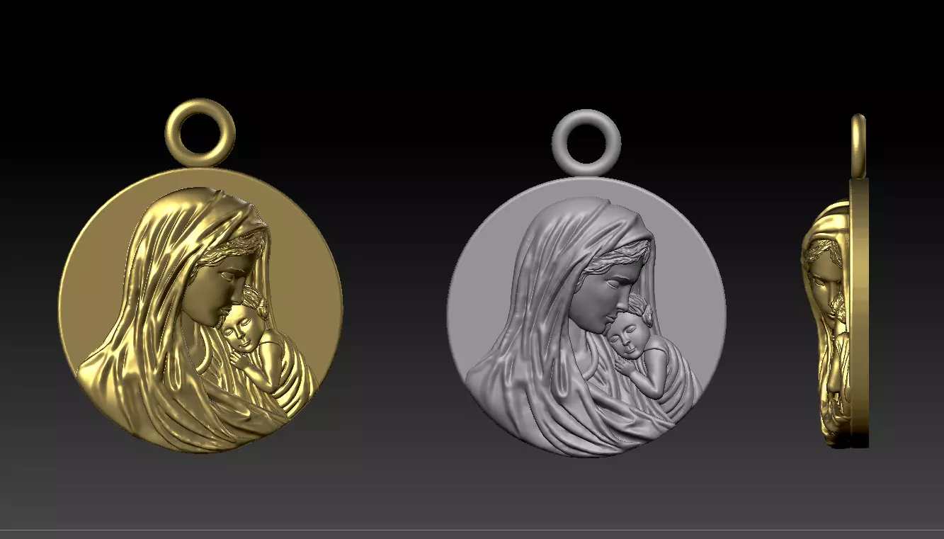 Virgin MARY 3D print model_0