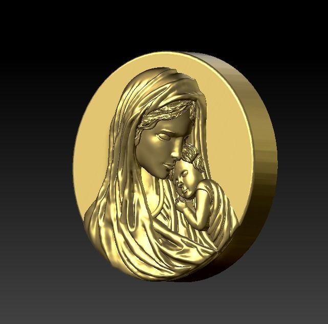 Virgin MARY 3D print model_1