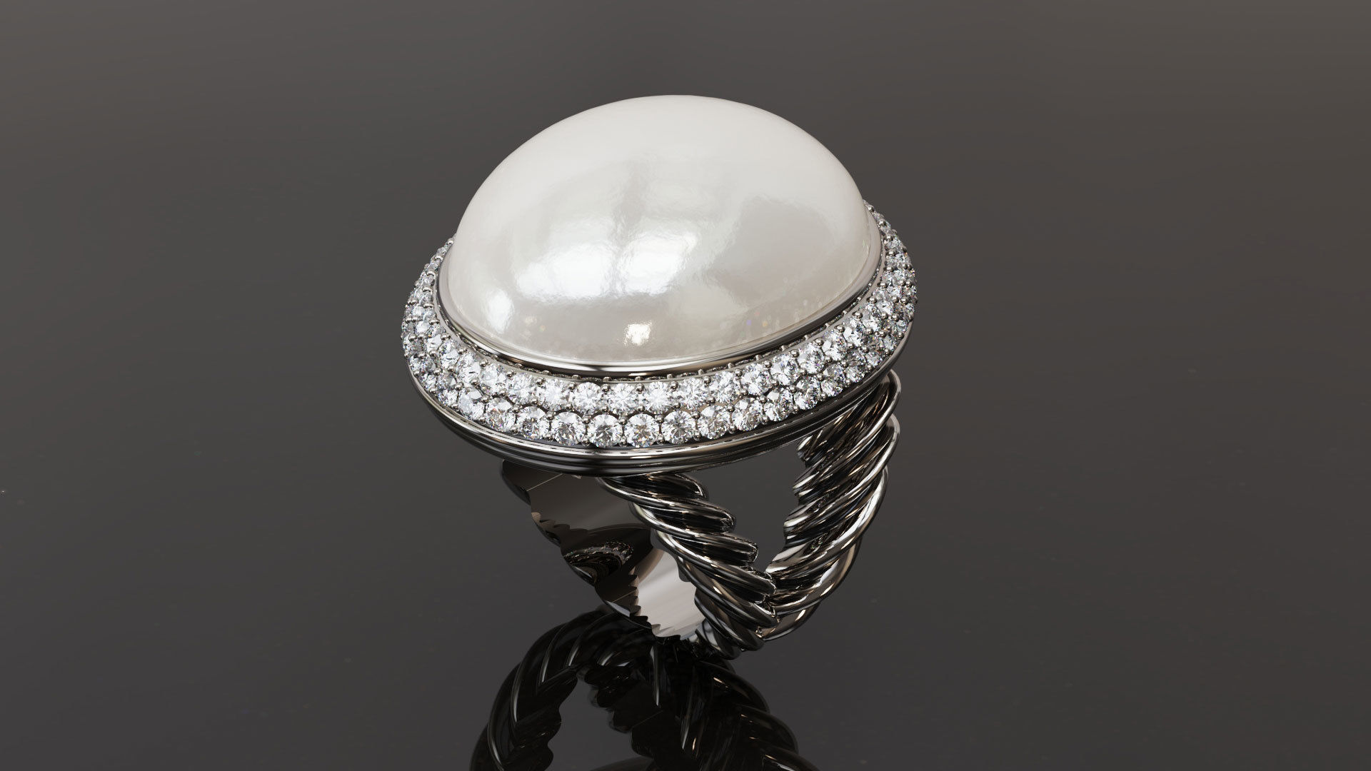 David Yurman Ring 3D print model_2