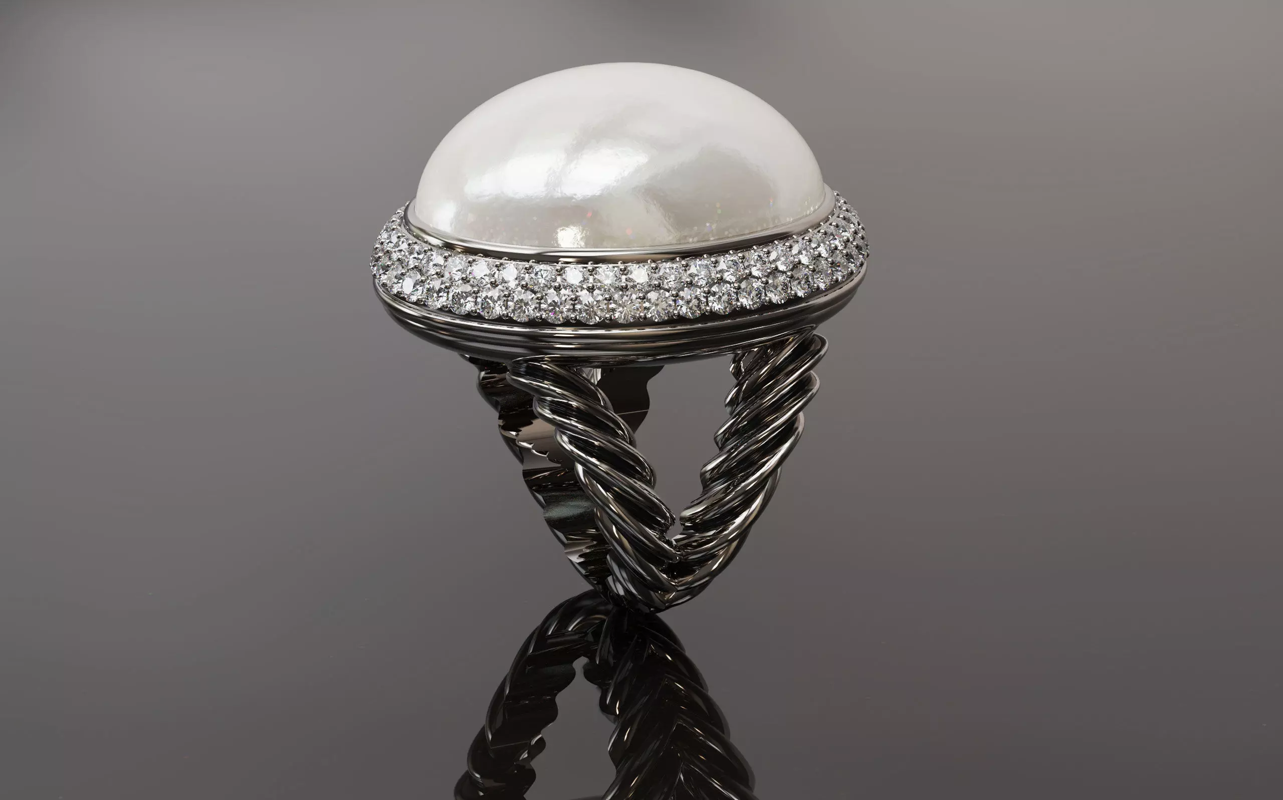 David Yurman Ring 3D print model_0