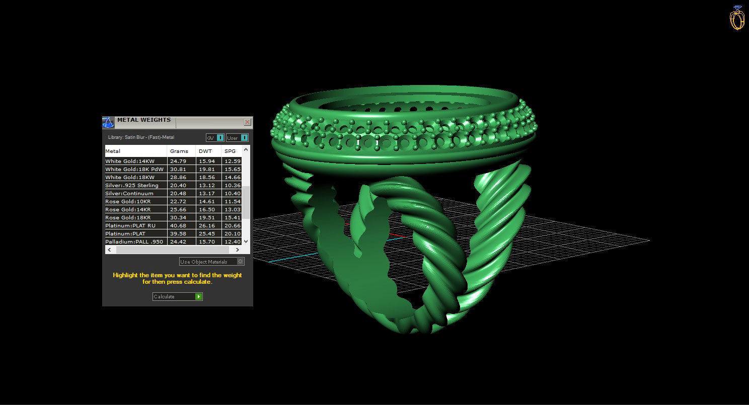 David Yurman Ring 3D print model_6