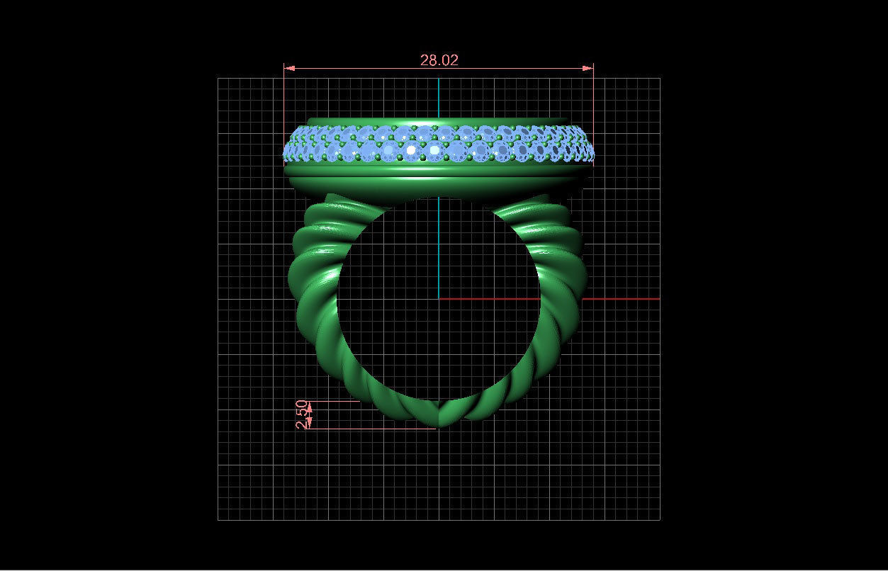 David Yurman Ring 3D print model_13
