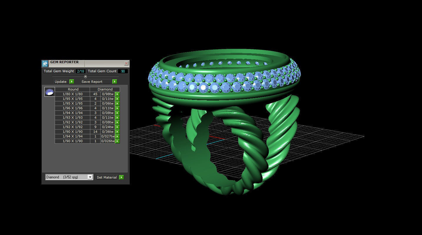 David Yurman Ring 3D print model_5