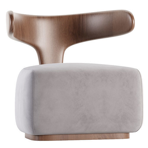 Moby Armchair Morelato Low-poly 3D model 3