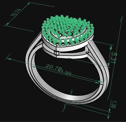 Heart Ring 001 3D print model_8