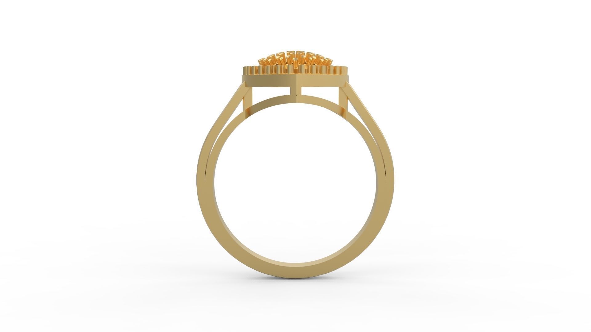 Heart Ring 001 3D print model_2