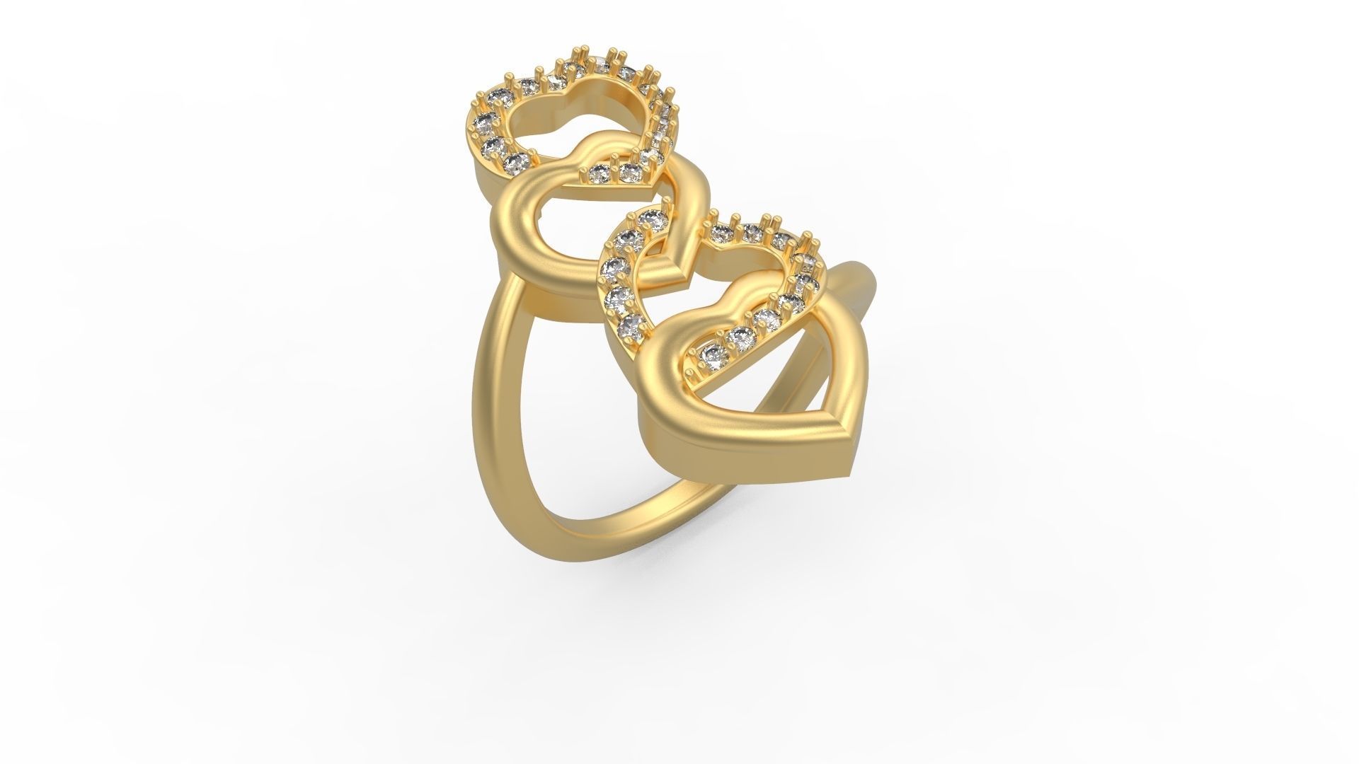 Heart Ring 006 3D print model_1