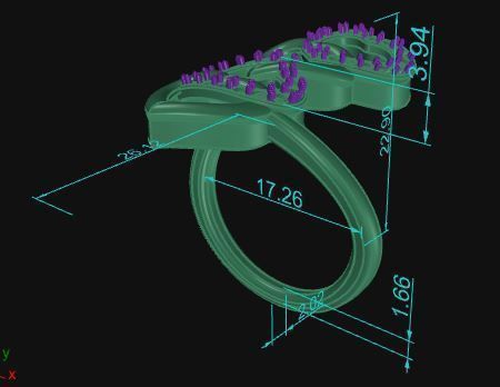 Heart Ring 006 3D print model_7