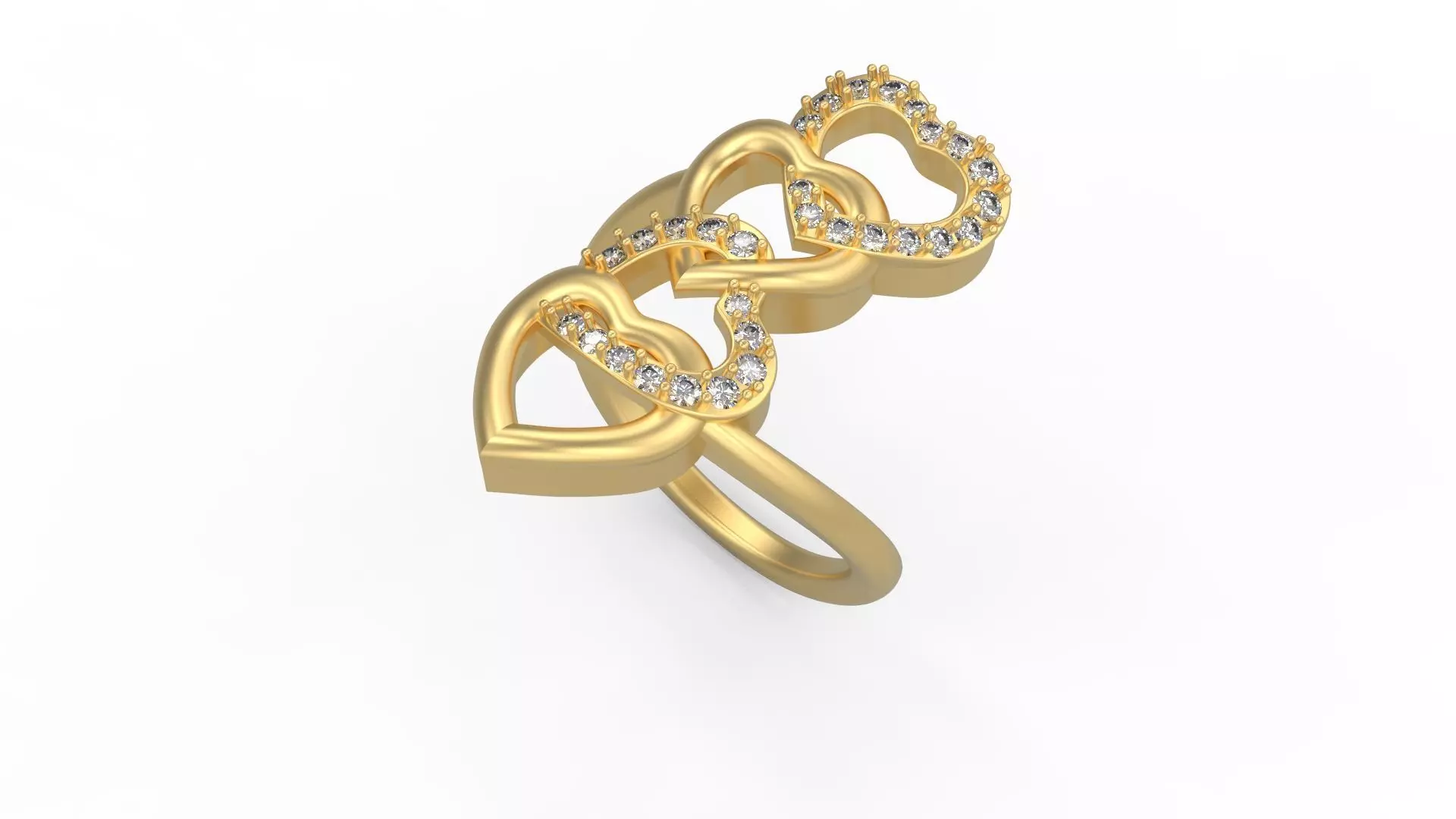 Heart Ring 006 3D print model_0