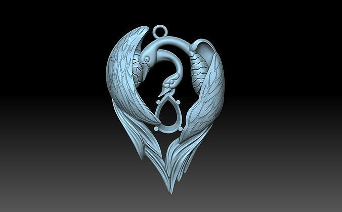 Geese Swans 3D print model