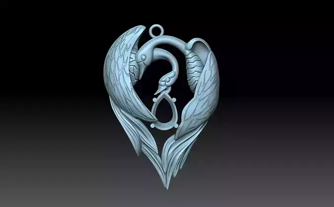 Geese Swans 3D print model