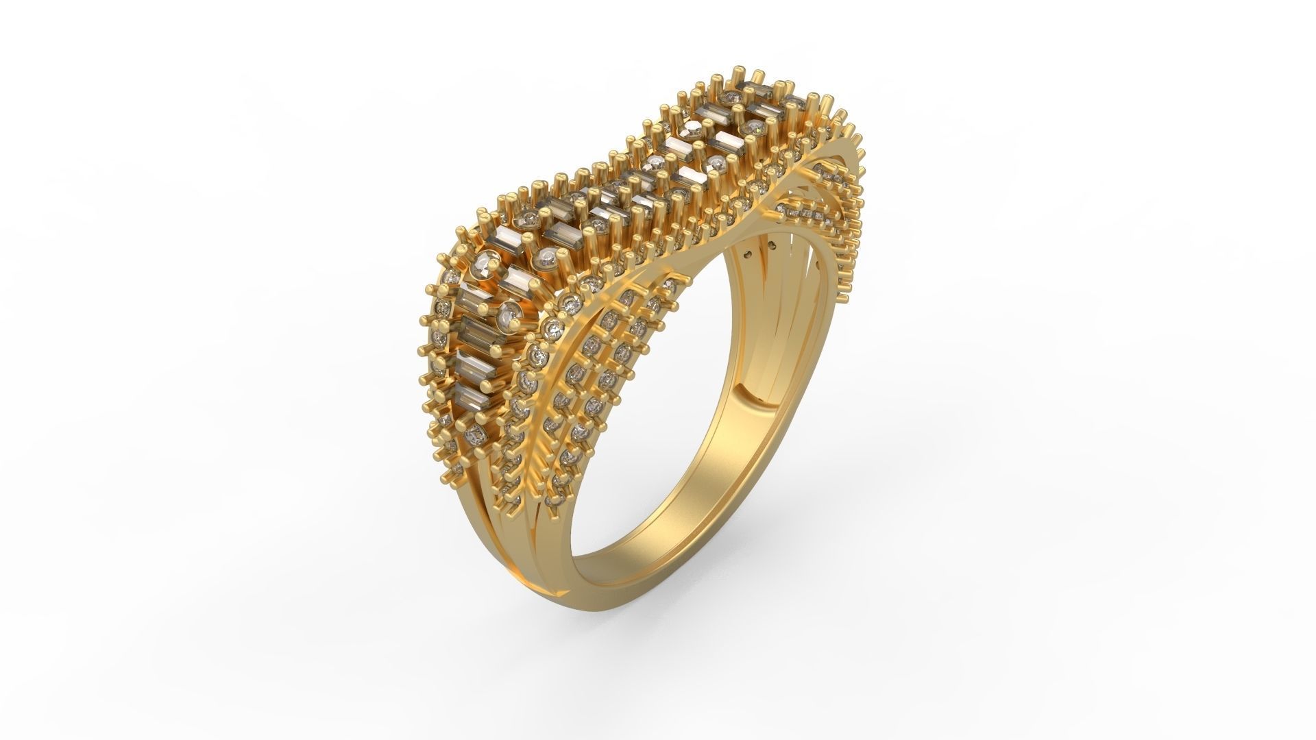 Heart Ring 011 3D print model_1