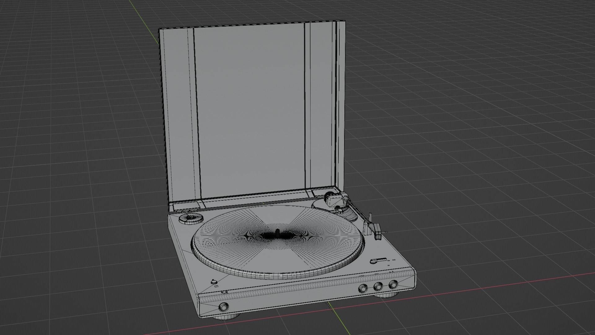 Audio Technica AT-LP60X turnable 3D model_8