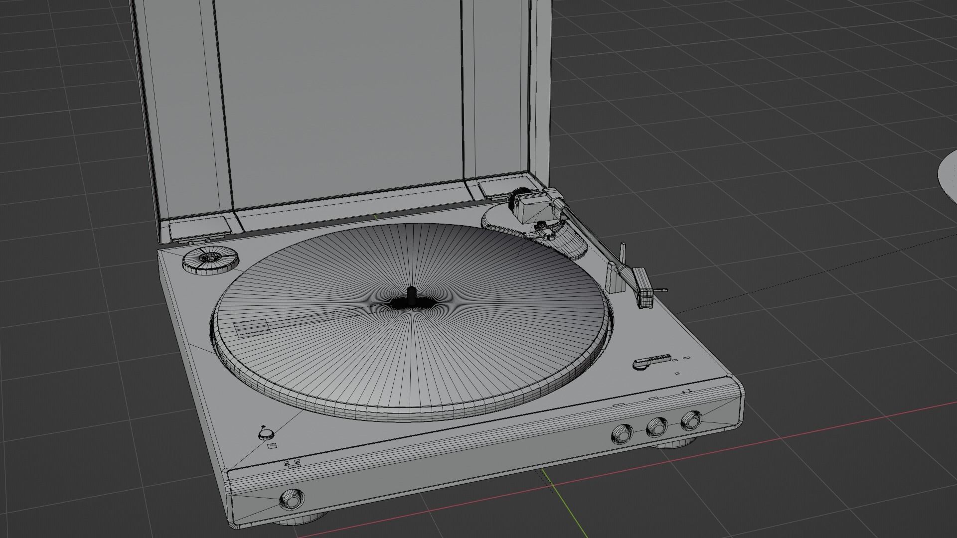 Audio Technica AT-LP60X turnable 3D model_12