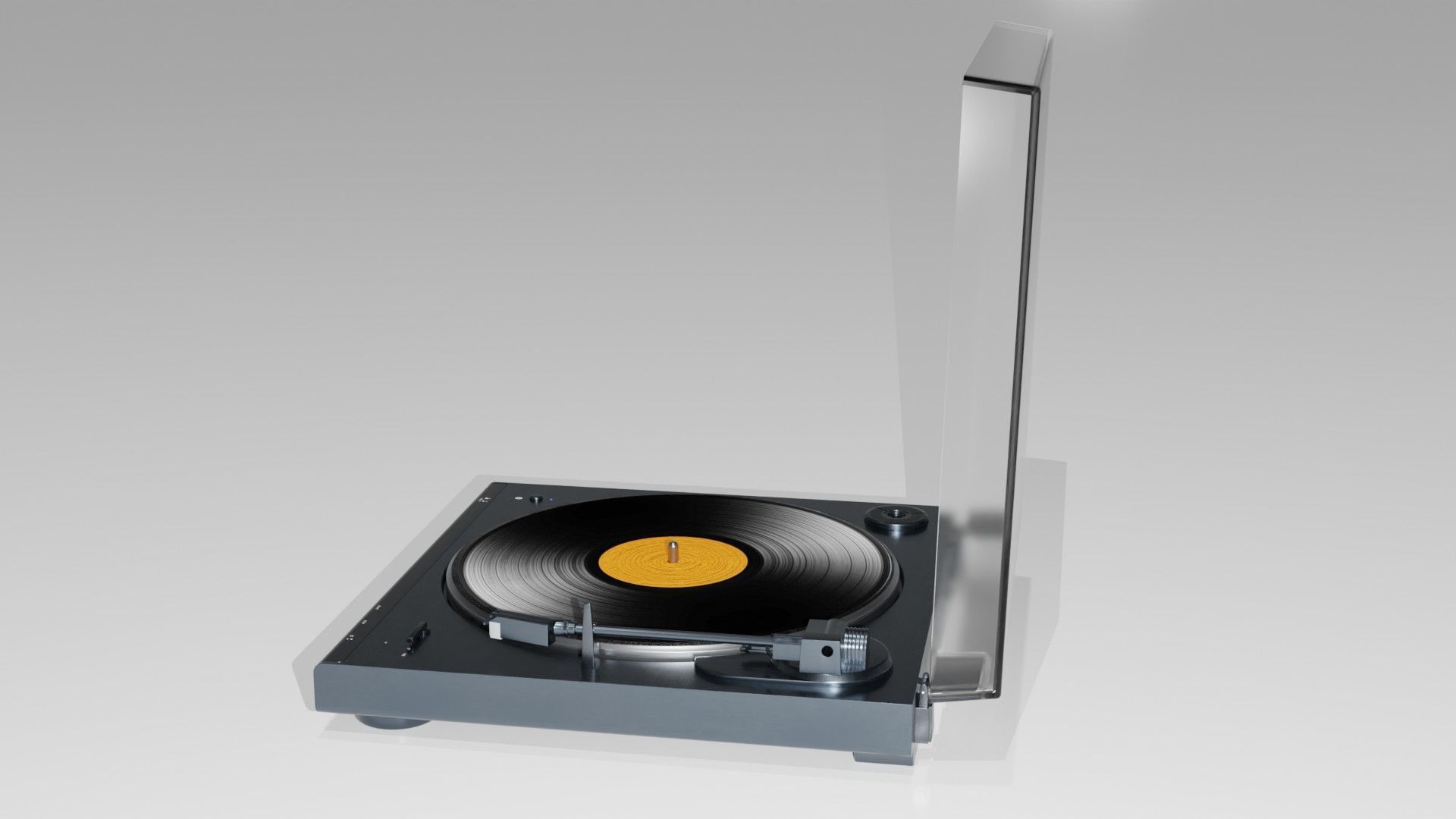 Audio Technica AT-LP60X turnable 3D model_3