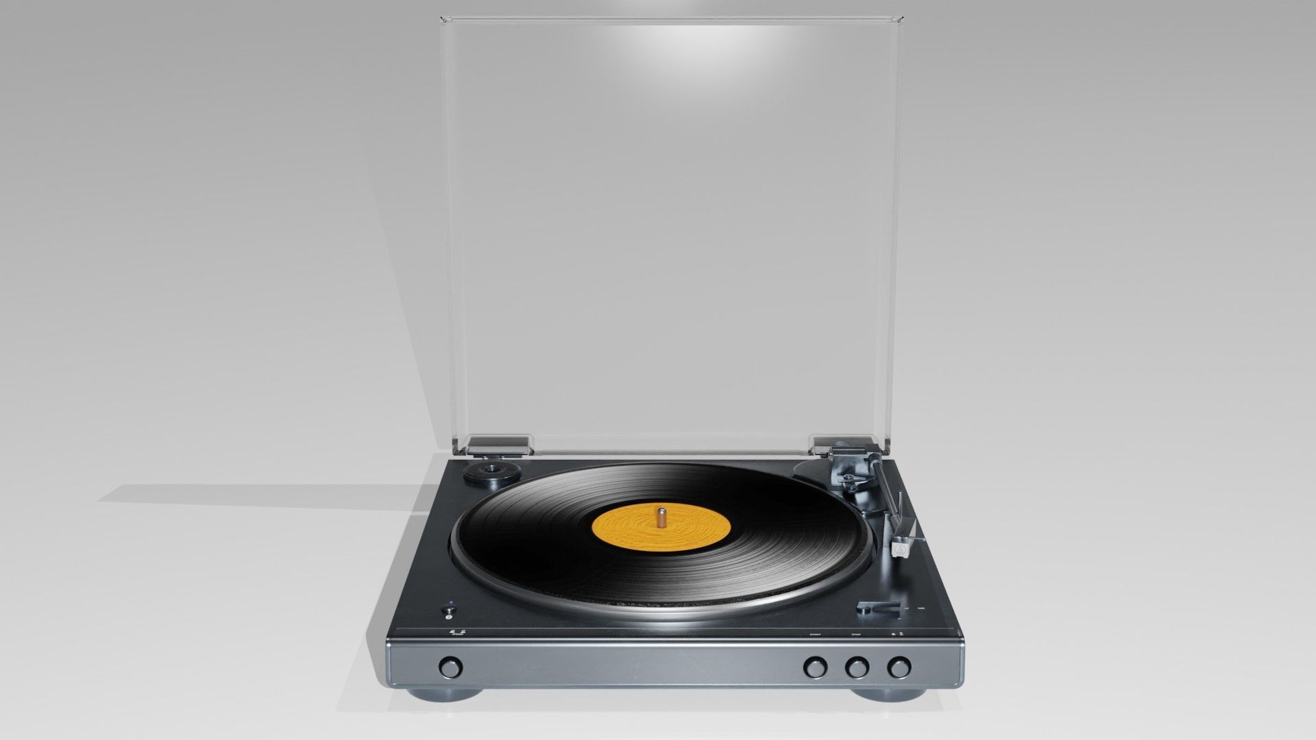 Audio Technica AT-LP60X turnable 3D model_6