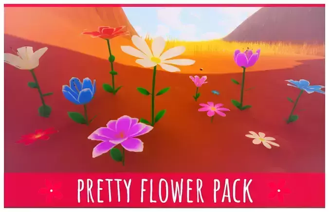 Pretty Flowers -Game Ready-