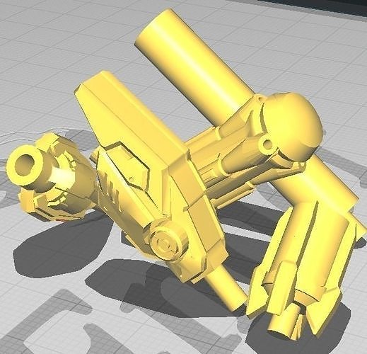HI NU GUNDAM ROCKETS FOR BACKPACK 3D print model