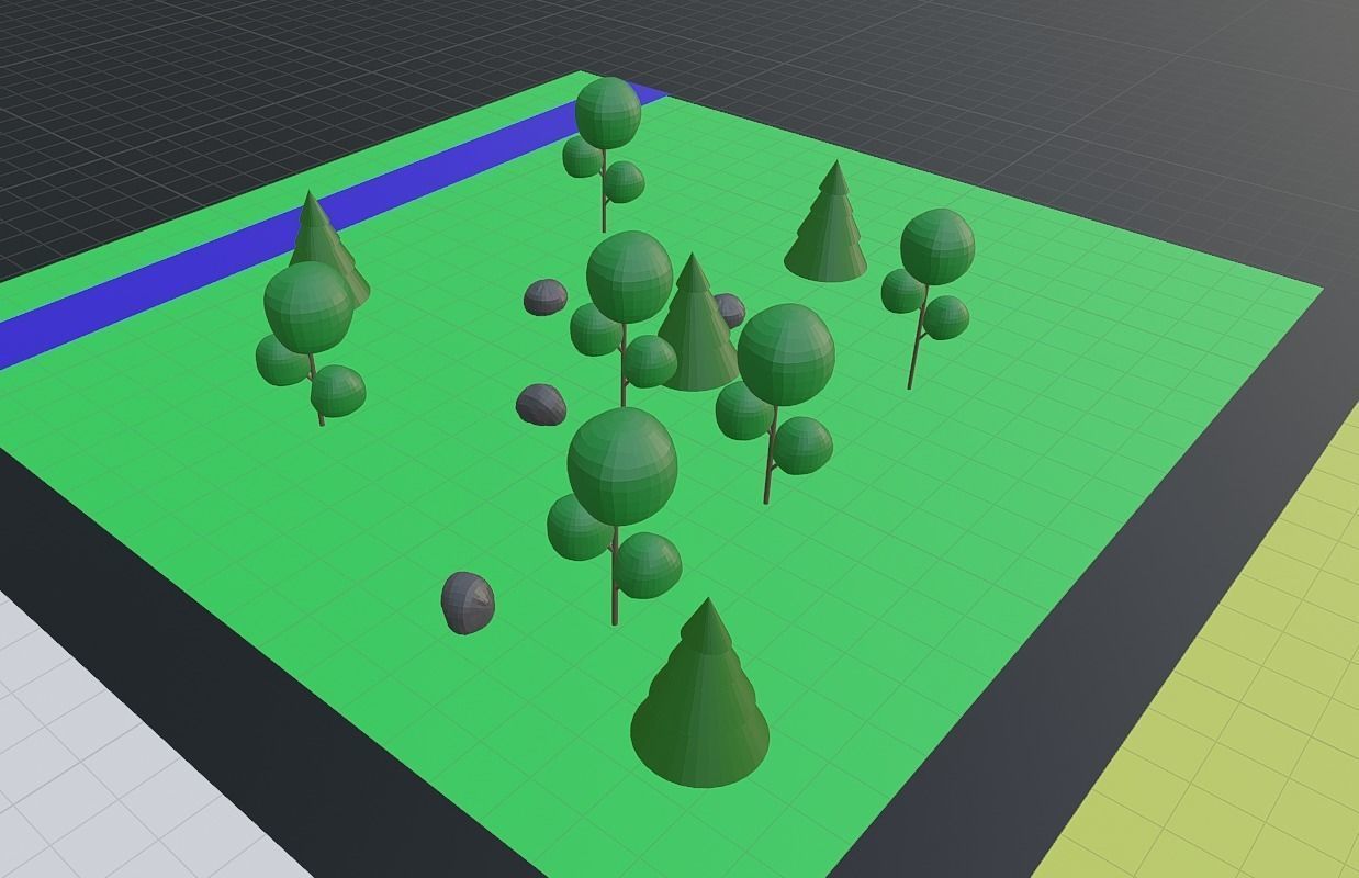 Small map for begginers Low-poly 3D model_3