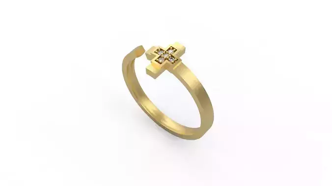 Cross Band Ring 