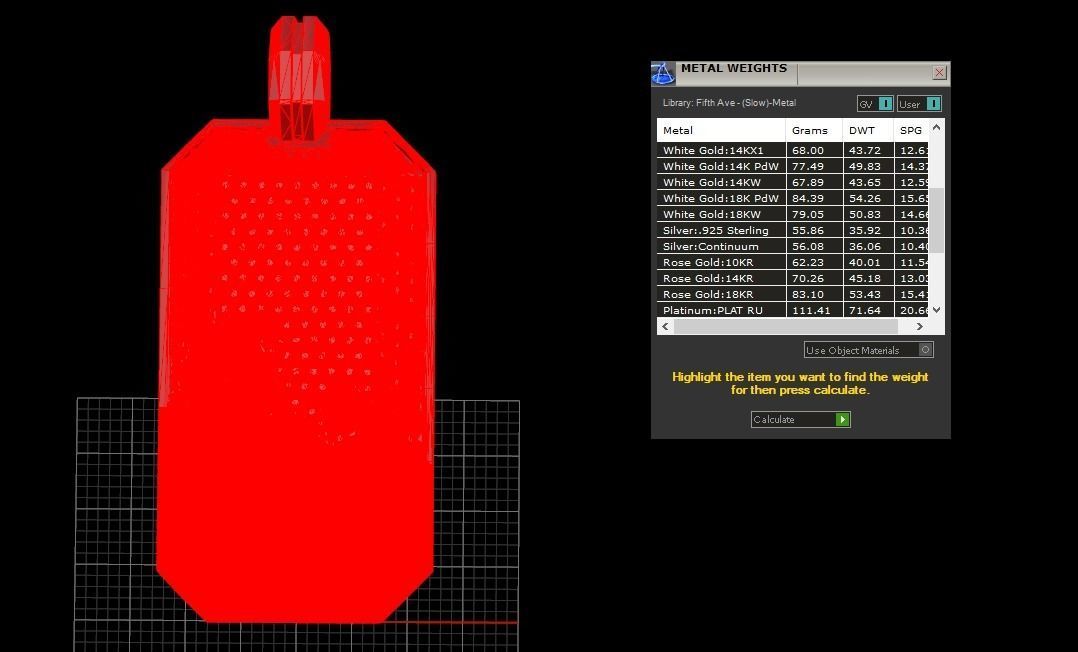 David Yurman Wave Pendant With Diamonds 3D print model_8