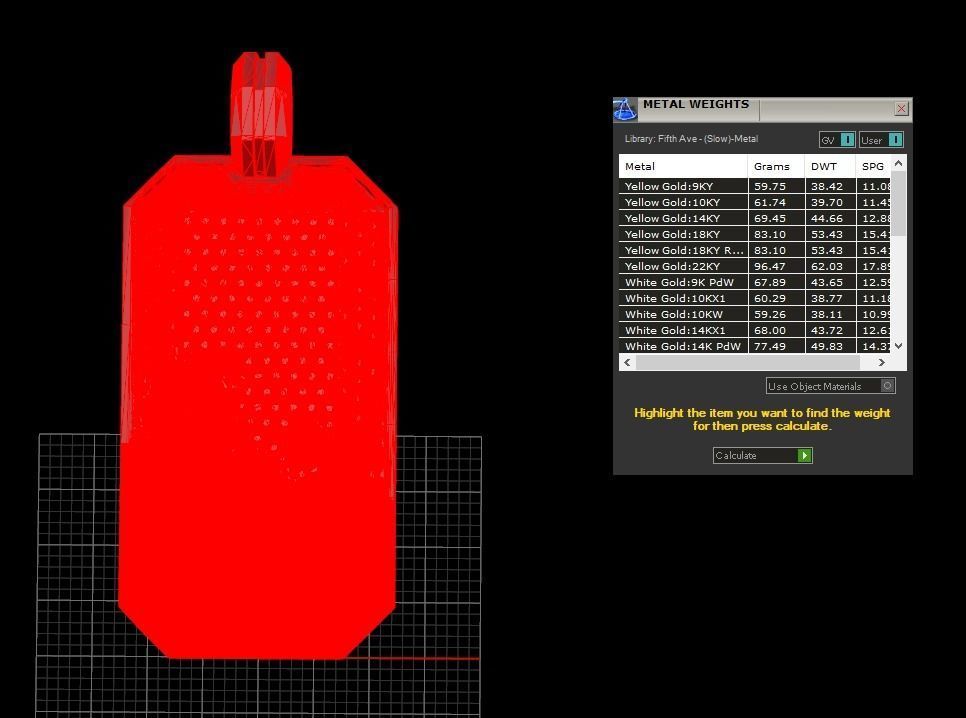 David Yurman Wave Pendant With Diamonds 3D print model_7