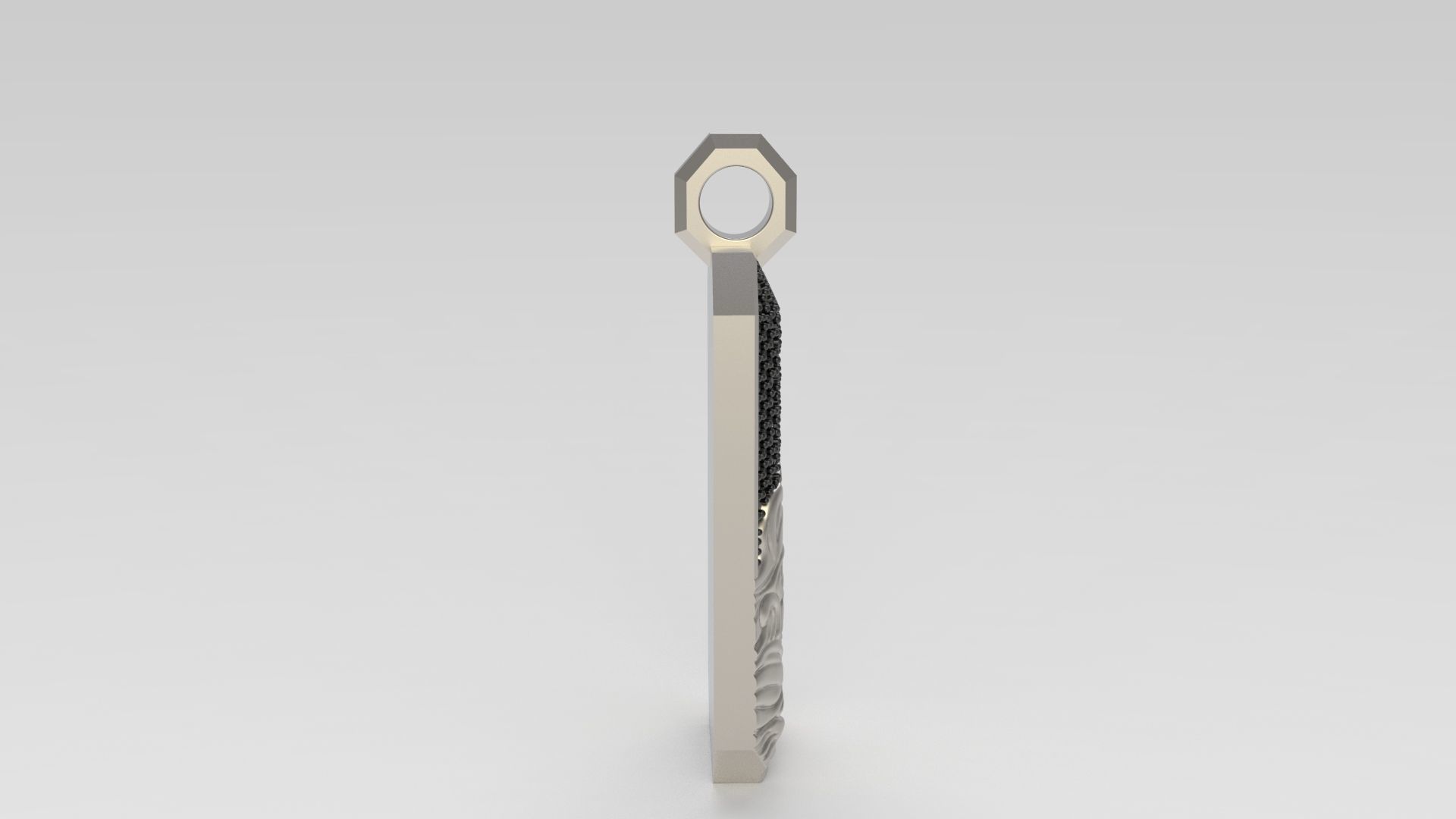 David Yurman Wave Pendant With Diamonds 3D print model_2