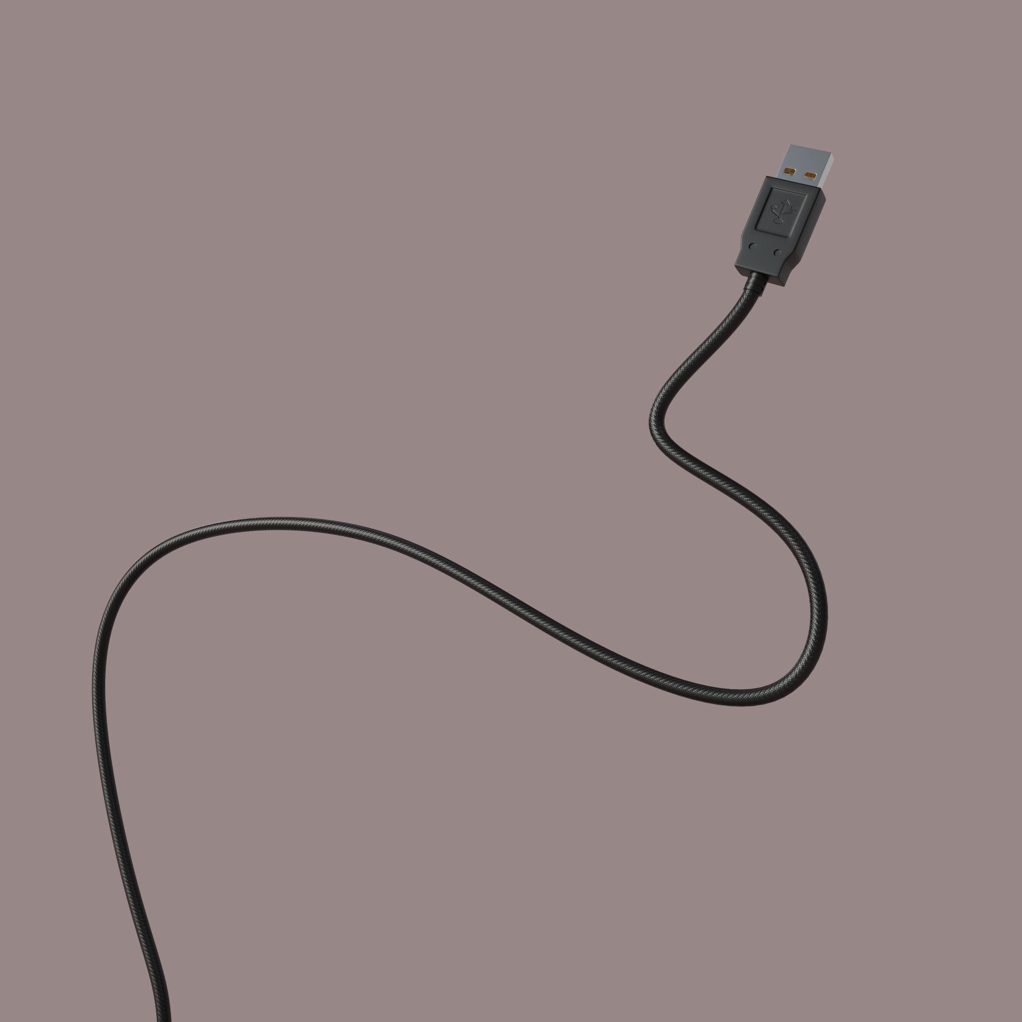 Green rgb pc keyboard 3D model_2