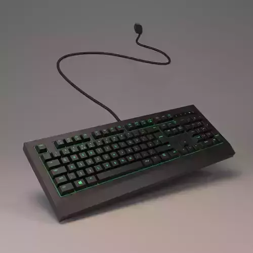 Green rgb pc keyboard