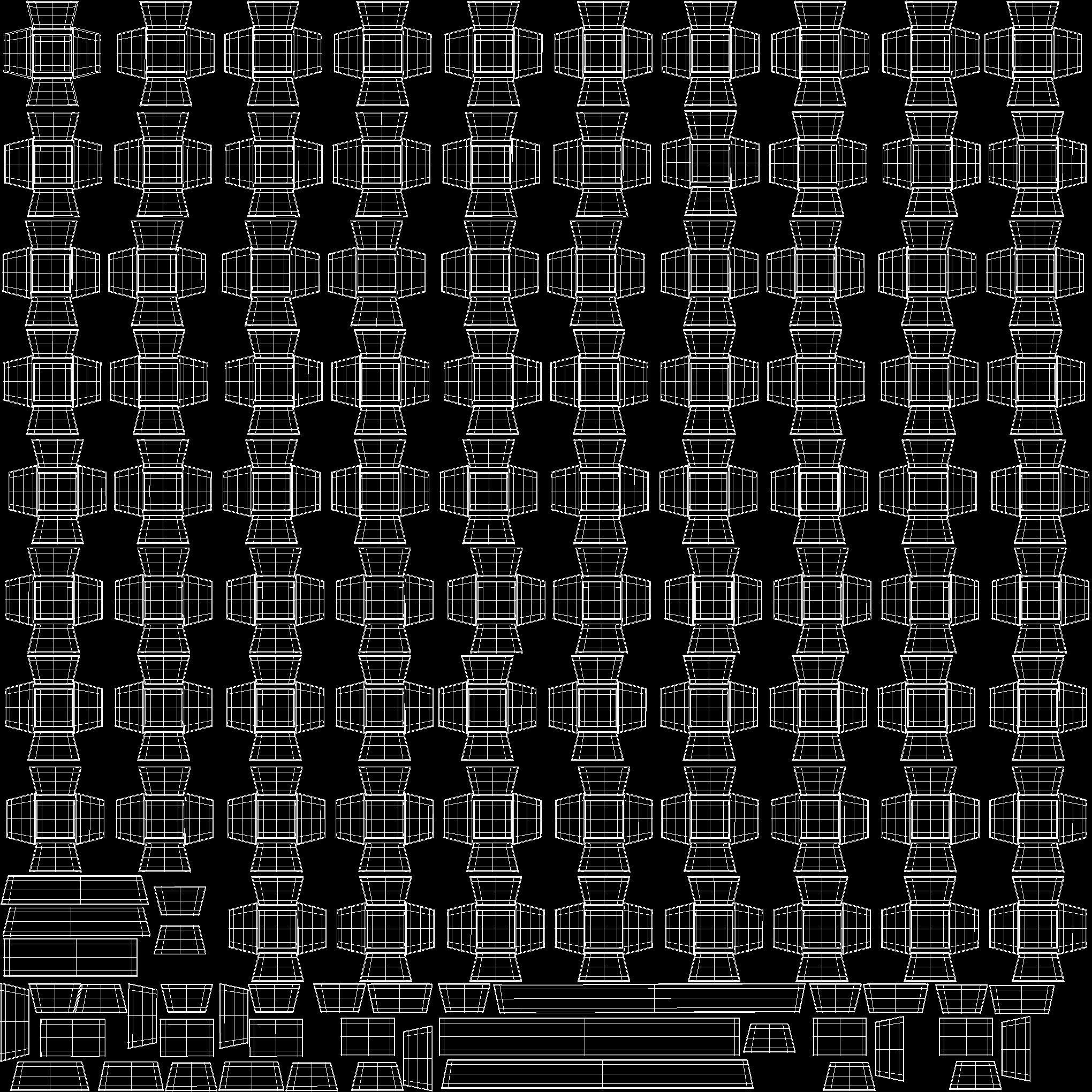 Green rgb pc keyboard 3D model_9