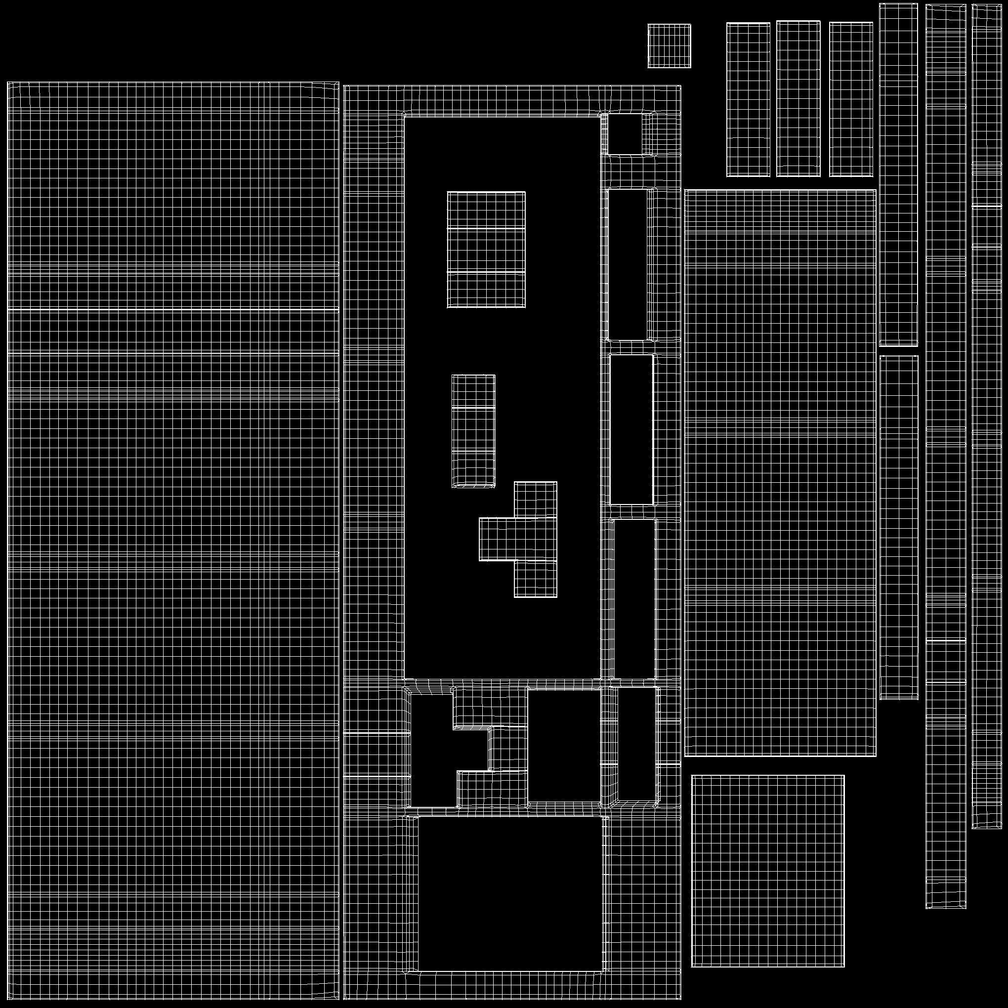 Green rgb pc keyboard 3D model_8