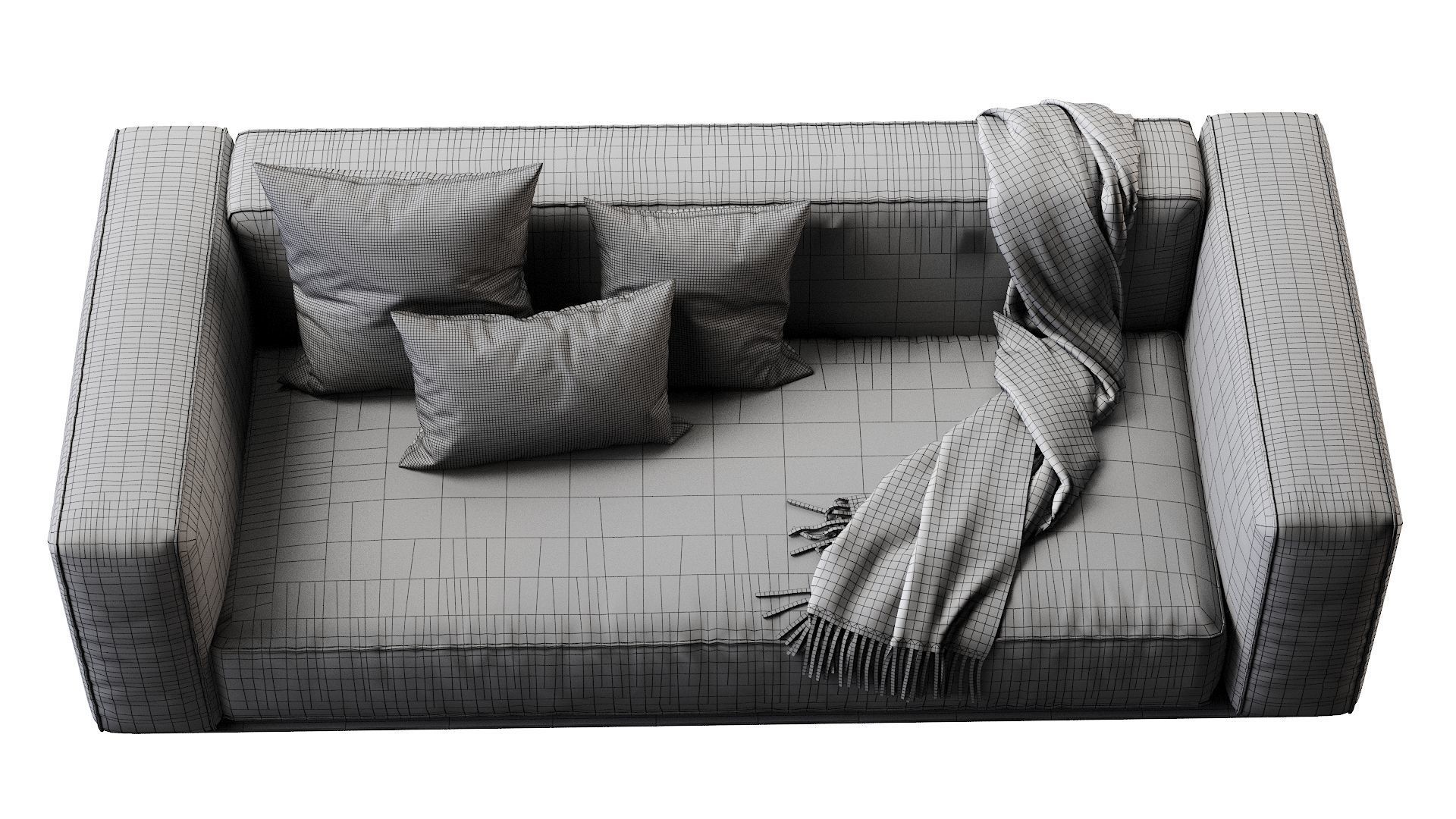 Flexform Sofa Grandemare 3D model_36