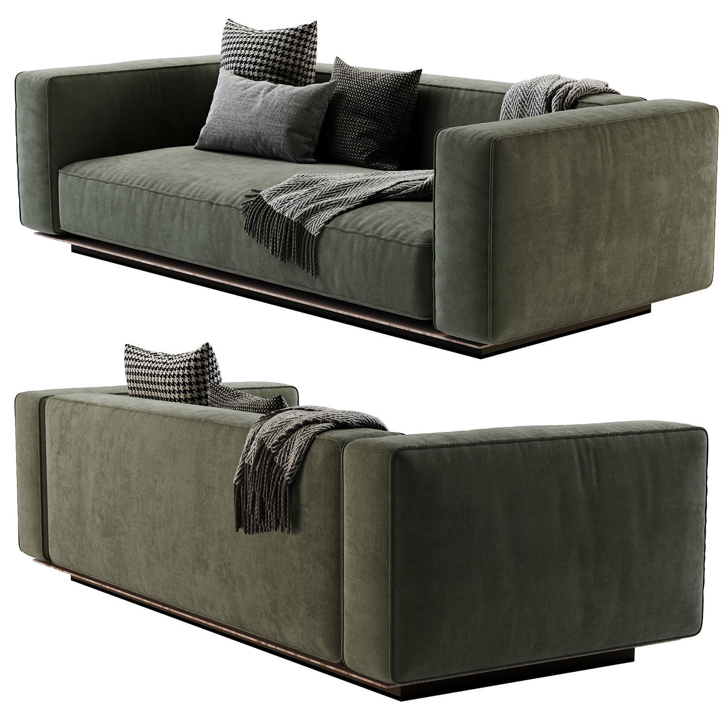 Flexform Sofa Grandemare 3D model_40
