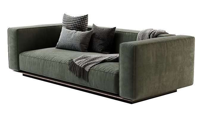 Flexform Sofa Grandemare 3D model 2