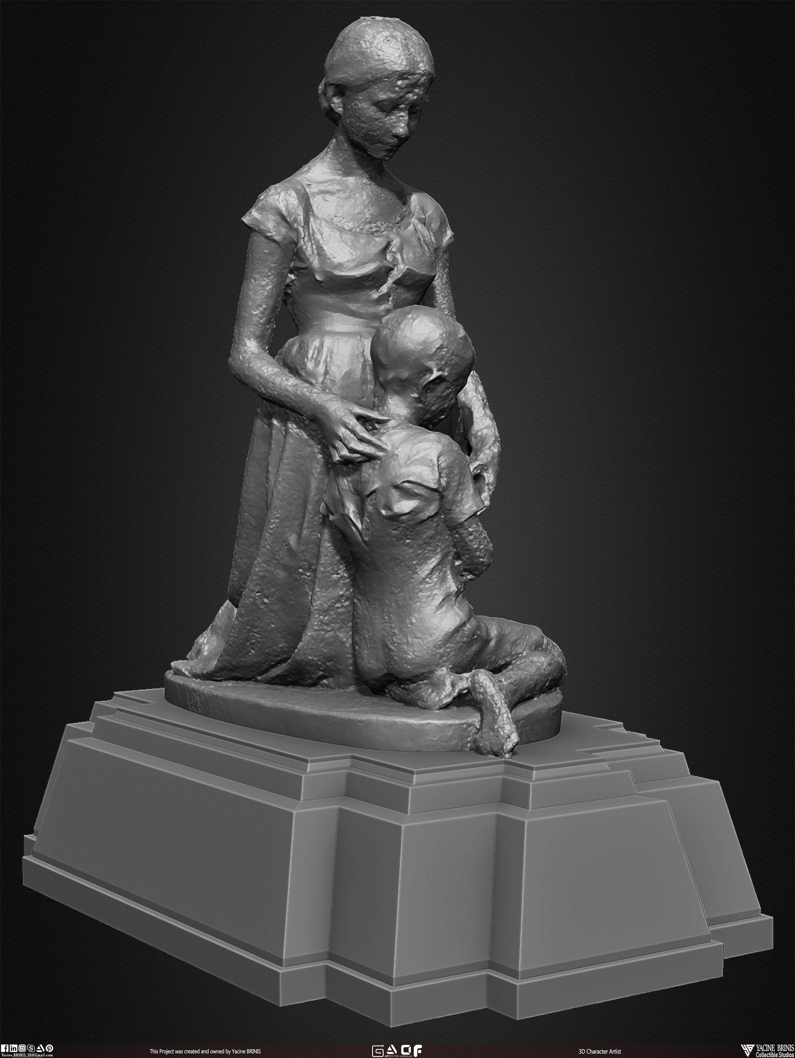 20 Statues Kitbash Vol 02 Low-poly 3D model_20