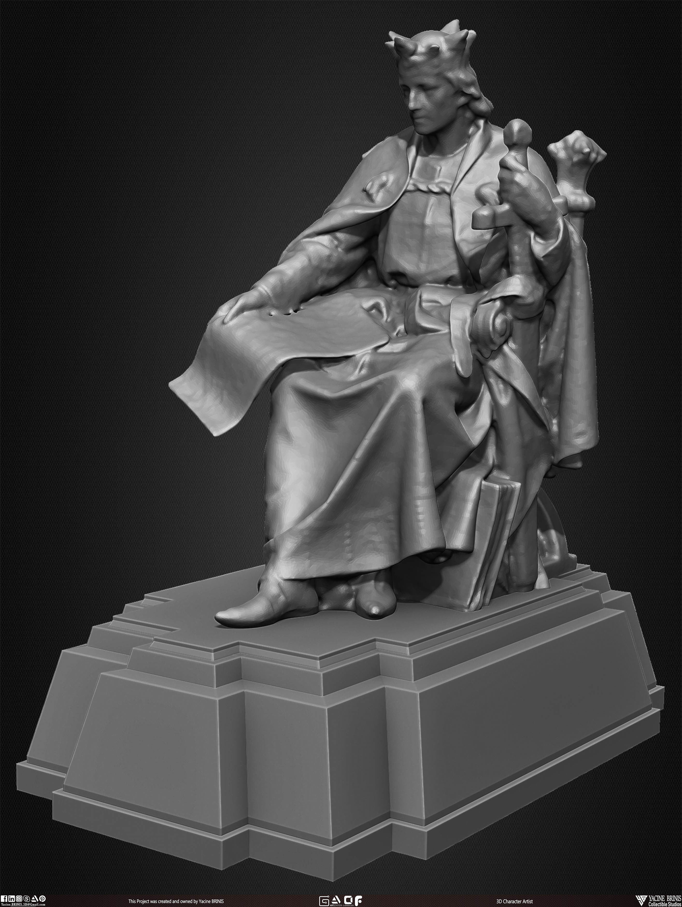 20 Statues Kitbash Vol 02 Low-poly 3D model_7