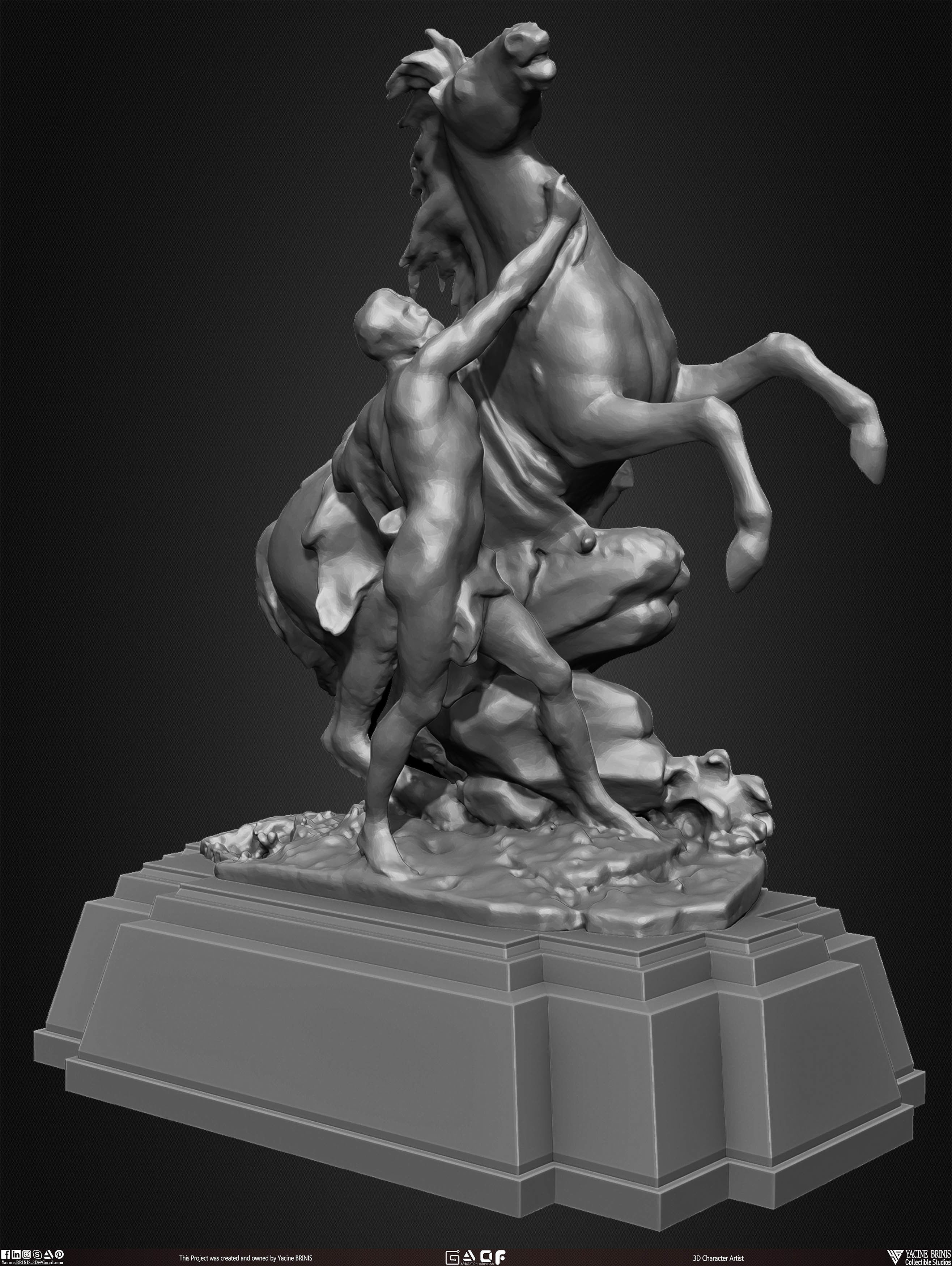 20 Statues Kitbash Vol 02 Low-poly 3D model_22