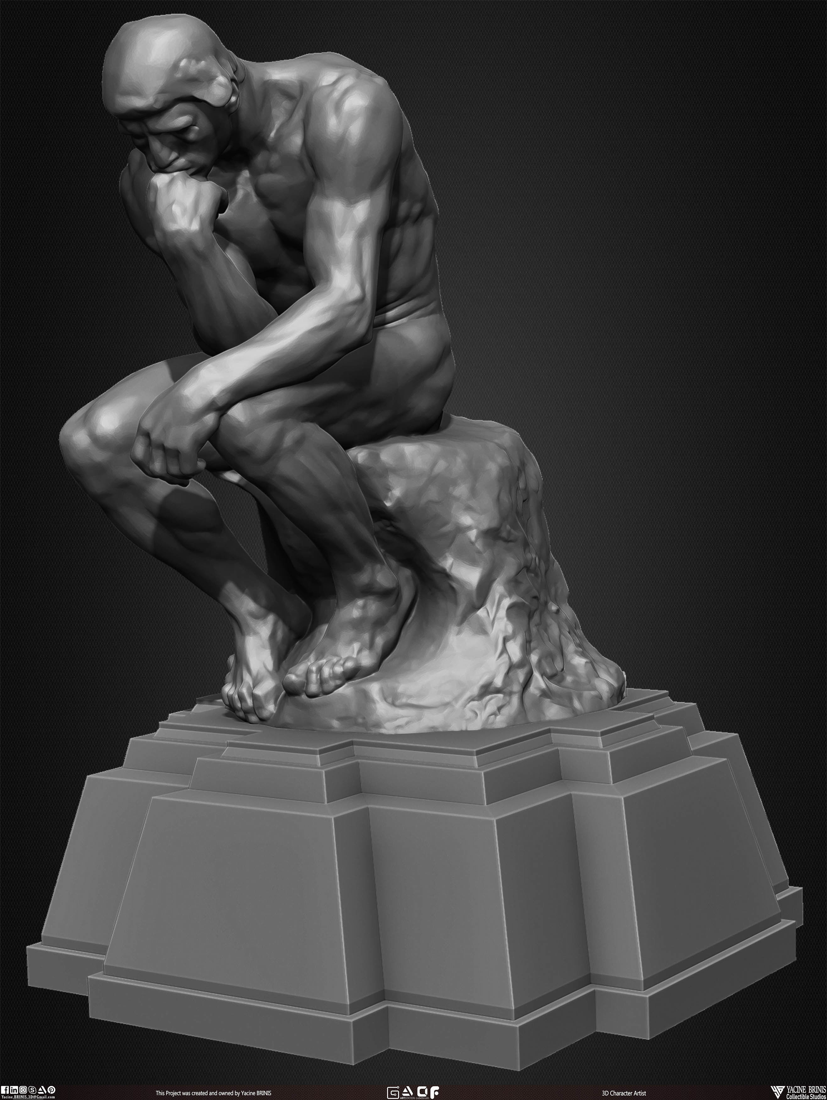 20 Statues Kitbash Vol 02 Low-poly 3D model_21
