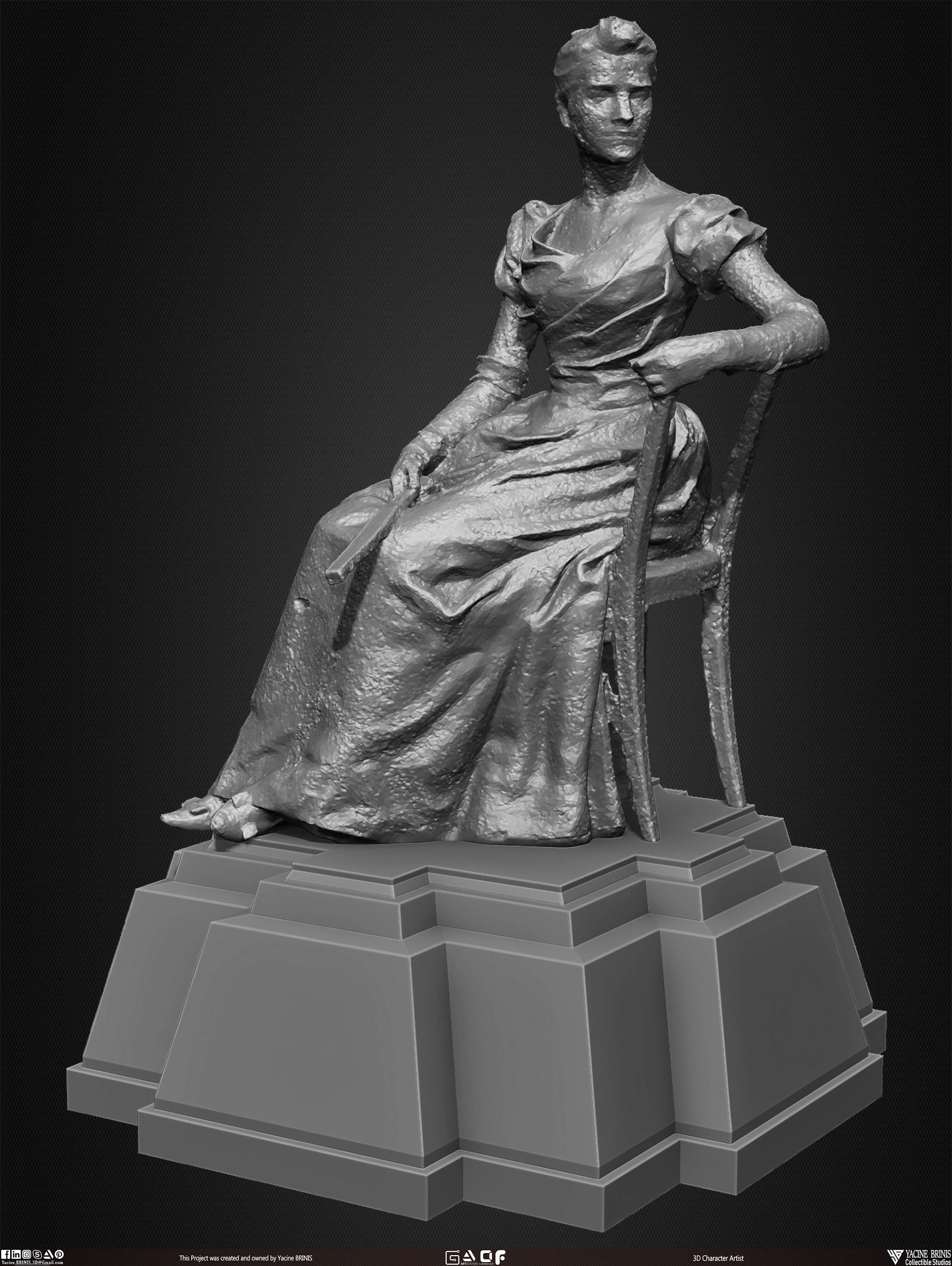 20 Statues Kitbash Vol 02 Low-poly 3D model_10